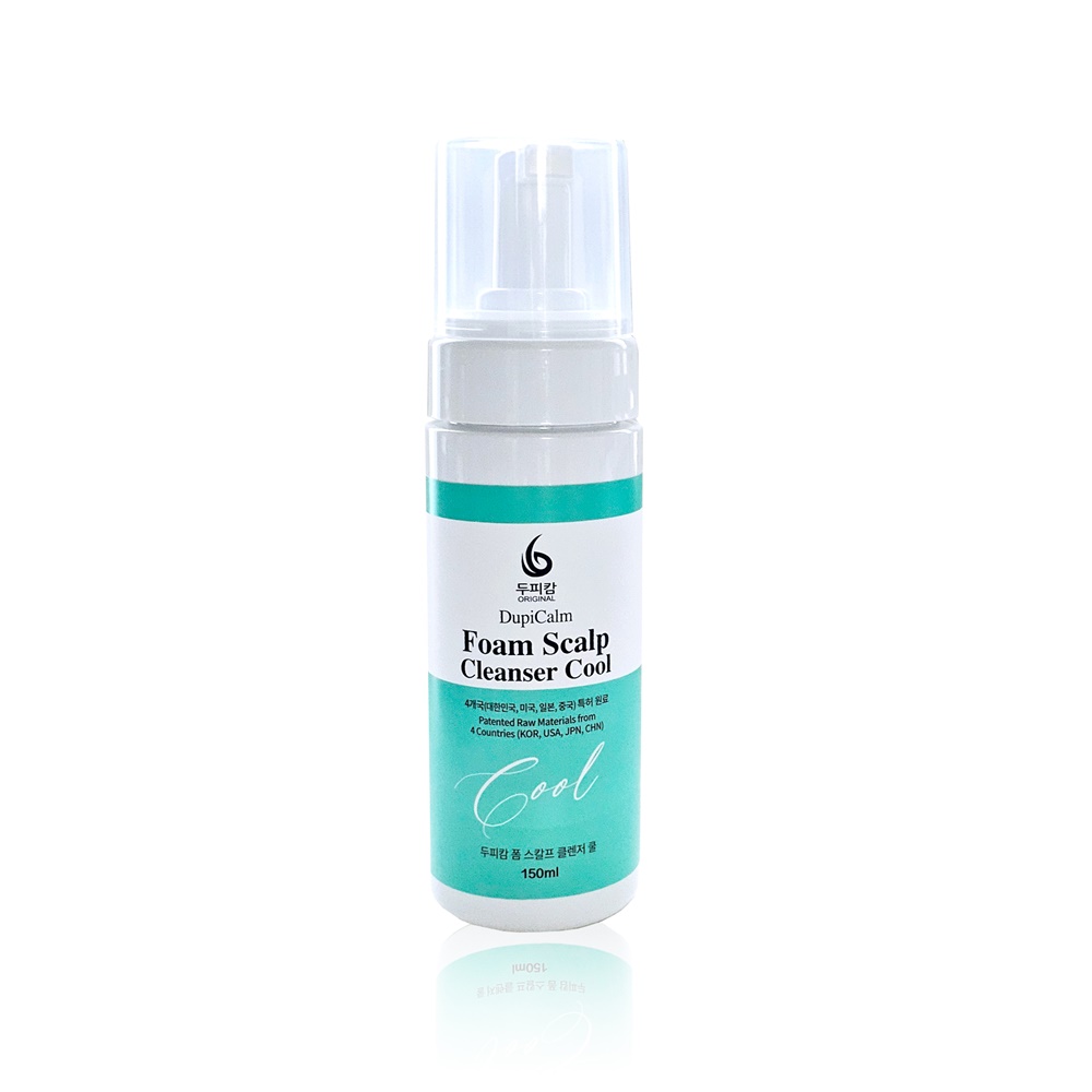 DupiCalm Foam Scalp Cleanser Cool  150 mL (5 FL OZ, 200 pumps) For General Scalp