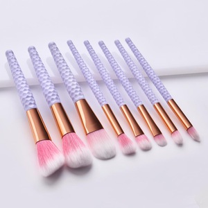 Factory Price Synthetic Hair 8 pcs Nylon Hair Nail Brush Makeup Brush Set Makeup tools