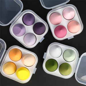 Factory Wholesale Ultra Soft Multi Color Makeup Sponge Peach Shaped Foundation Beauty  Makeup Blender Sponge Cosmetic Puff
