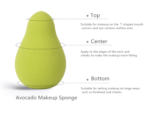 fruit shape makeup sponge Latex free cosmetic puff