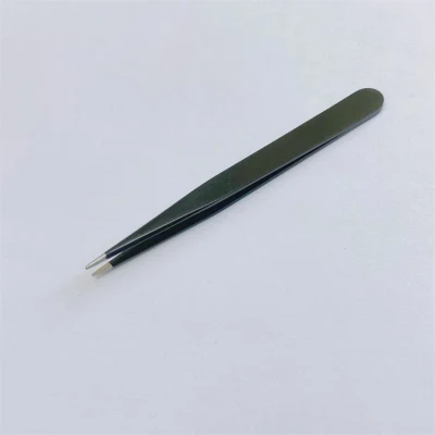 High Quality Makeup Beauty Care Black Painting Pointed Beauty Eye Lash Tweezers