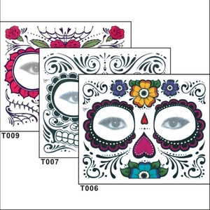 Hot selling Halloween facial stickers / Eyeshadow Sticker / Eye Face Waterproof Temporary Tattoo sticker for Beauty Makeup l