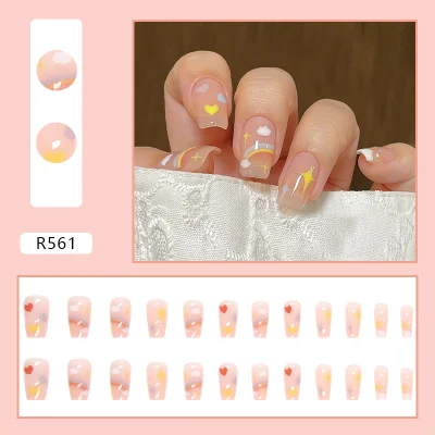 Light Yellow Diamond Ultra-Thin Ballet Wears Armor Nails Art