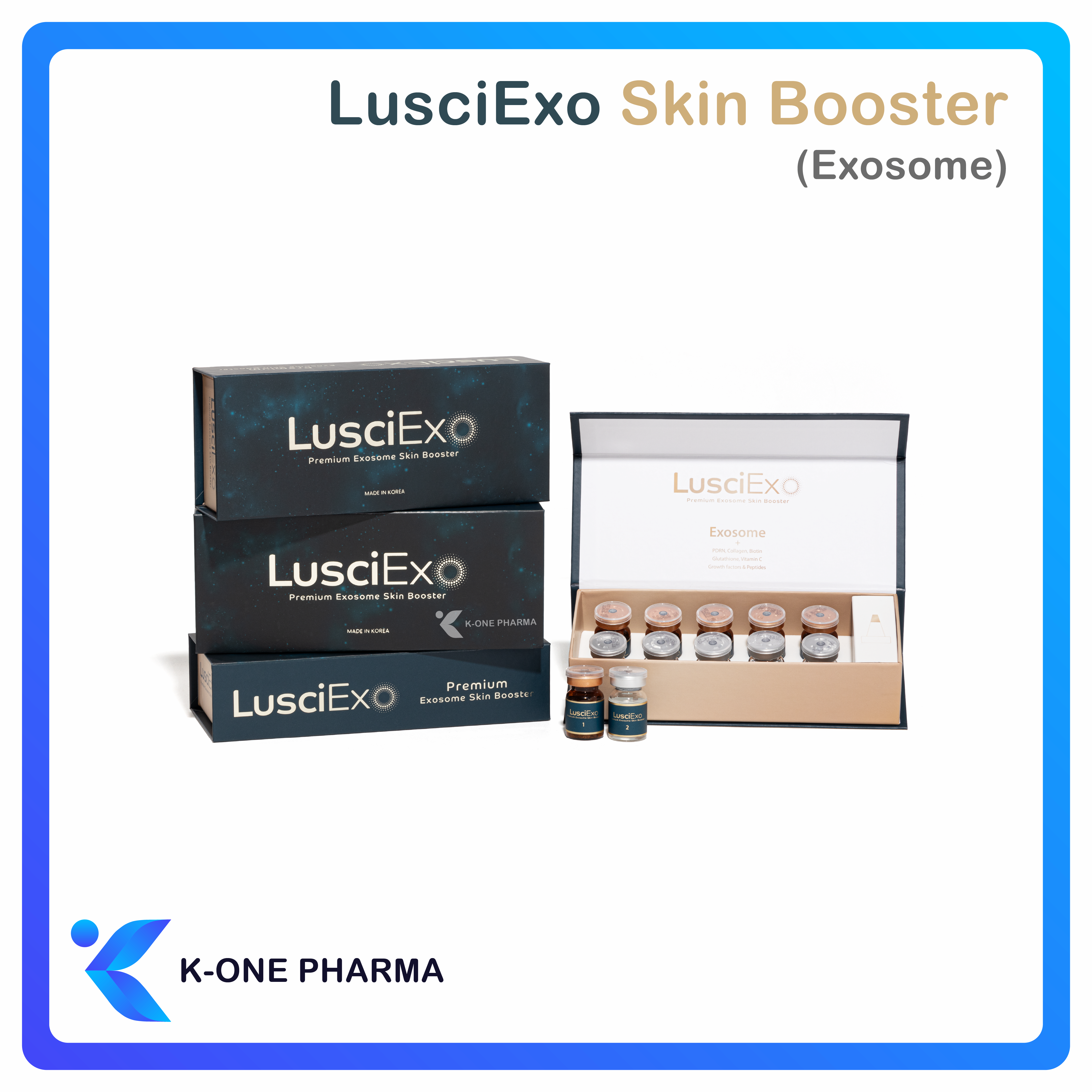 LusciExo Exosome Korean Beauty Collagen Rejuvenating Anti-wrinkle Anti-acne Brightening 