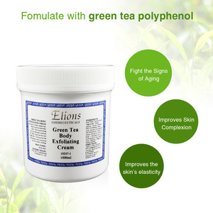 Natural Green Tea Walnut Fine Particles Exfoliating Cream Body Scrub