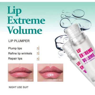 Natural Mint Plump Moisturizing Lip Gloss 3D Jelly Color Lip Plumper