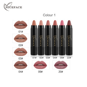 new make up lipstick pen waterproof matte silky 6 color set lip liner