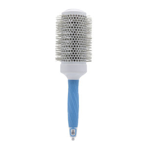 Nylon Mixed Boar Bristle Plastic hair straightening brush blue-silver hair brush