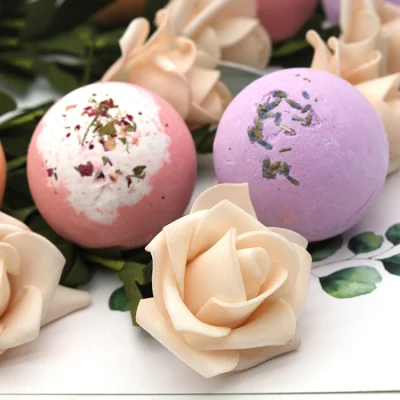 OEM Factory Customized Wholesale 100% Natural Ingredients Bubble Bath Bombs for Women Gift Set 6PCS Bath Bomb