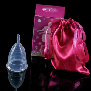 OEM Logo Reusable Silicone Menstrual Cup Girls Period Cup FDA CE