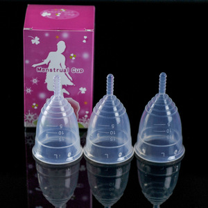 OEM Logo Reusable Silicone Menstrual Cup Girls Period Cup FDA CE