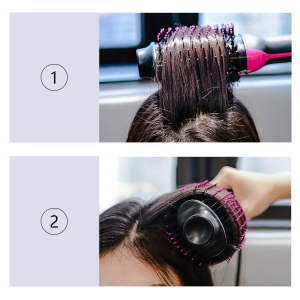 One Step Hair Dryer Brush Fast Hair Straightener 2 In 1 Hot Air Brush revlon blow dryer brush//