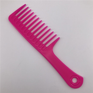 Personalized OEM Wide Tooth Plastic Big Hair  Comb