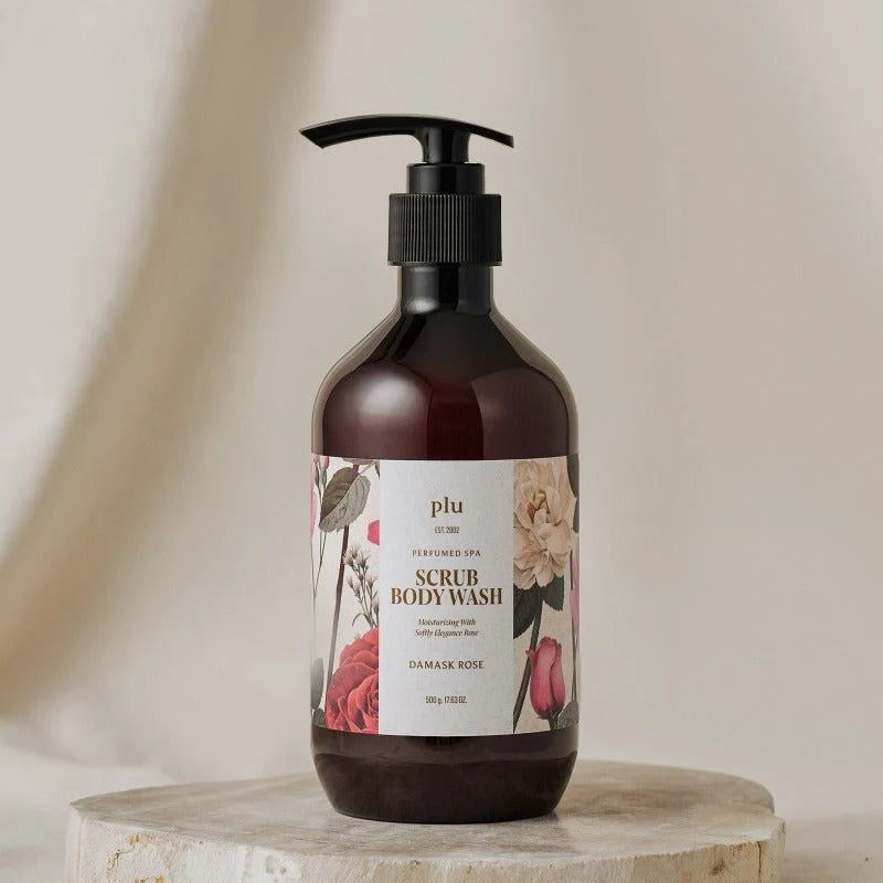 (PLU) Perfumed SPA Scrub Body Wash Damask Rose 500g