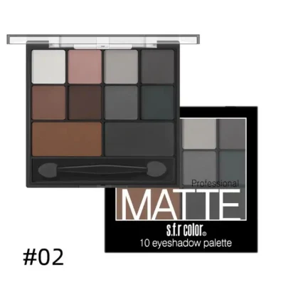 Private Label 10 Color Matte Smoked Eye Shadow Palette Easy to Wear Beauty Lady Palette Hot Sale Waterproof Sweat Proof