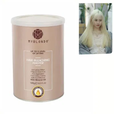 Private Label Ammonia Dust Free Lightener Blue Whitening Professional Hair Bleaching Powder