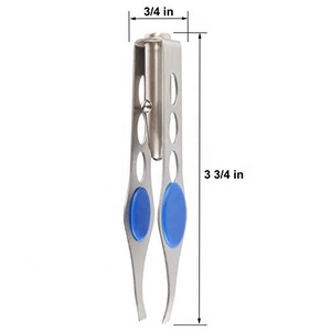 Private label stainless steel LED eyebrow tweezers