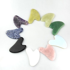 Rose Quartz Amethyst Face Jade Gua Sha Massage Tool