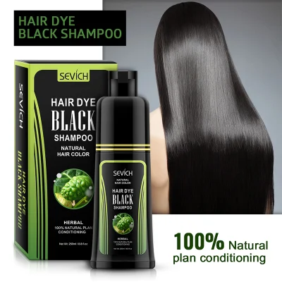 Sevich Fast Natural Black Hair Dye Shampoo Black Hair Colour Shampoo