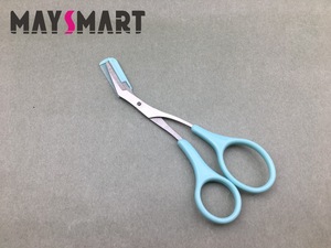 Stainless Steel Band Trim Eyebrows Comb Scissors Cosmetic Applicator Threading Artifact Makeup Tools Wholesale