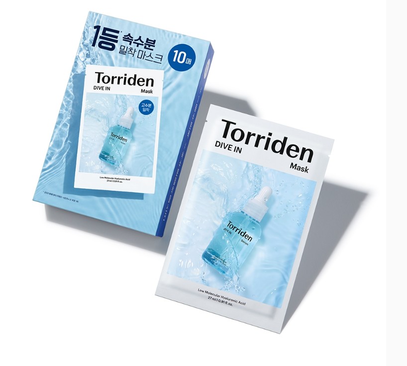 (Torriden) DIVE-IN Low Molecular Hyaluronic Acid Mask Pack 10ea