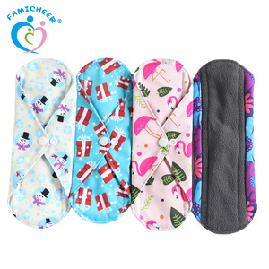 Wholesale Bamboo Reusable Waterproof Sanitary Pads Cloth Menstrual Pads