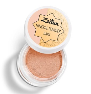 Zeitun Loose Mineral Powder - Dark Beige - Natural Makeup Foundation, Setting Or Finishing - Vegan, Halal, 0.7 oz