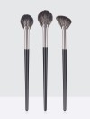 Small Precision Fan Makeup Brush for Highlight & Detail – Soft Synthetic Bristles