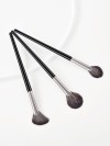 Small Precision Fan Makeup Brush for Highlight & Detail – Soft Synthetic Bristles