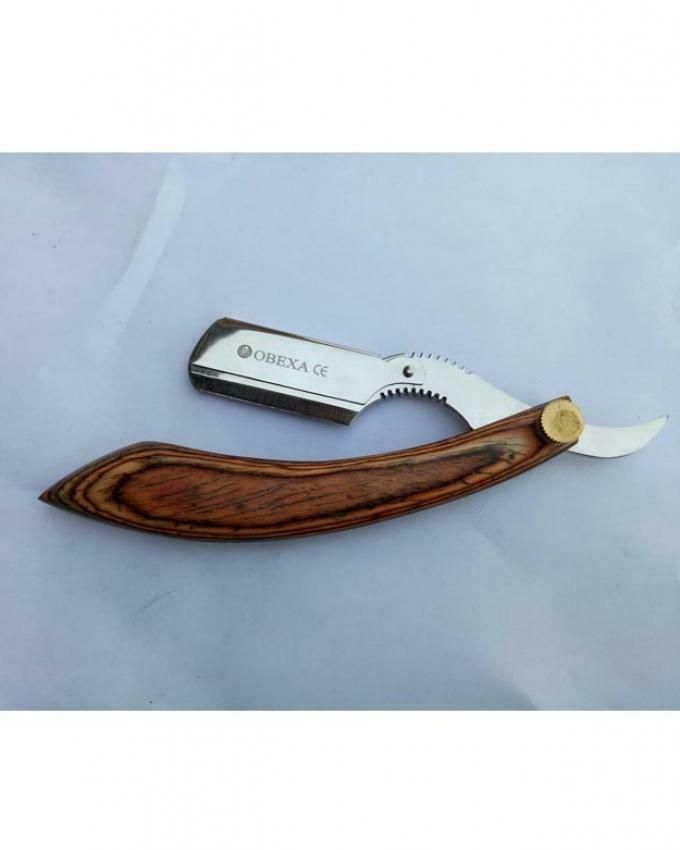 Wooden Straight Exposed Razor