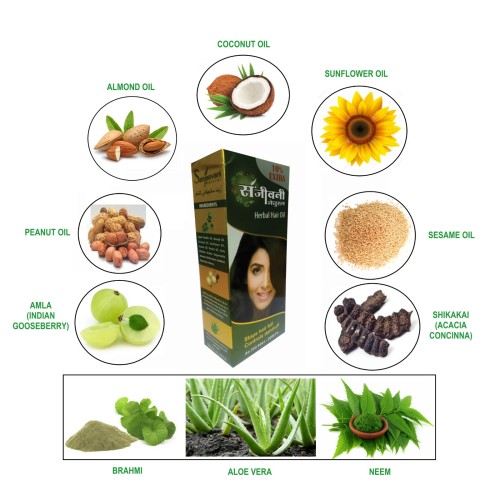 Natural herbal hair growth oil best hair care treatment