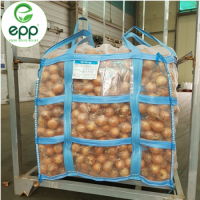 EPP MESH BIG BAG SWL 1000KG PP WOVEN FIBC VENTILATED BAG BULK BAG BULKA BUILDER BAG JUMBO BAG 1 TON VENTED BAG MESH POTATO BAGS FOR AGRICULTURAL PRODUCTS