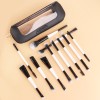 Portable Dual-Ended Cosmetic Brush Set with Bag | Wholesale Custom Makeup Brushes Manufacturer