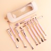Portable Dual-Ended Cosmetic Brush Set with Bag | Wholesale Custom Makeup Brushes Manufacturer