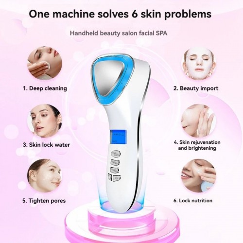 Hot And Cold Face Essence Introducer Photon Rejuvenation Ice Hammer Anti-Aging Pore Contraction Skin Tightening Beauty Device