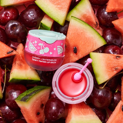 lookATME CHERRY+WATERMELON DEWY TINTED LIP BALM