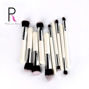 10 Pcs White Professional Makeup Brushes Set Make up Brush Tools kit