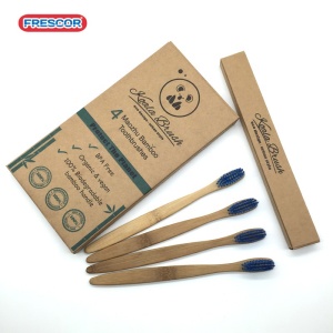 100% Biodegradable eco-friendly travel wooden bamboo toothbrush