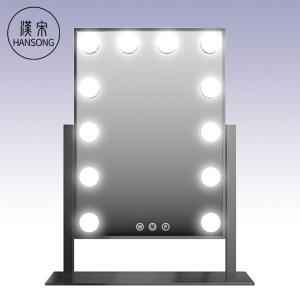 12 LED Lights Rectangle Vanity Personalized Hollywood Makeup Mirror with size 3041cm
