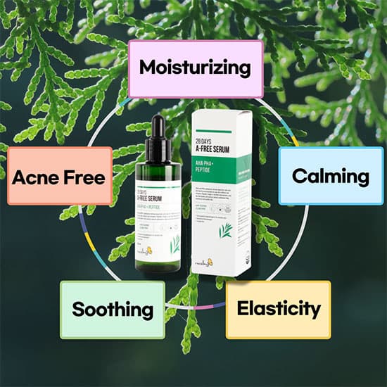 28 Days A-FREE SERUM Skincare Acne free, Moisturing,Soothing
