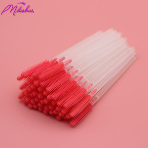 50Pcs Silicone Disposable Eyelash Brush Comb Mascara Wands Eye Lashes Extension Individual Applicator Women Makeup Tool