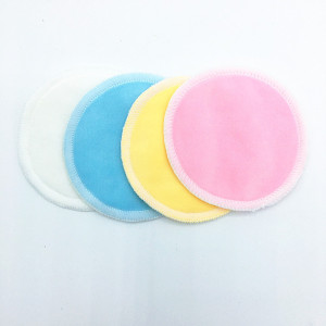 8cm Diameter Multi Color Eco Friendly Bamboo Cotton Customize Reusable Makeup Remover Pads