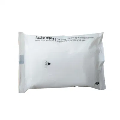 Bacteria 99.9% Non-Woven Sanitizing Wet Tissue 75% Ethy Alcohol Hand Wipes