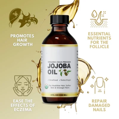 Beauty Cosmetics Skin Care Jojoba Oil for Healthier Hair, Softer Skin & Stronger Nails