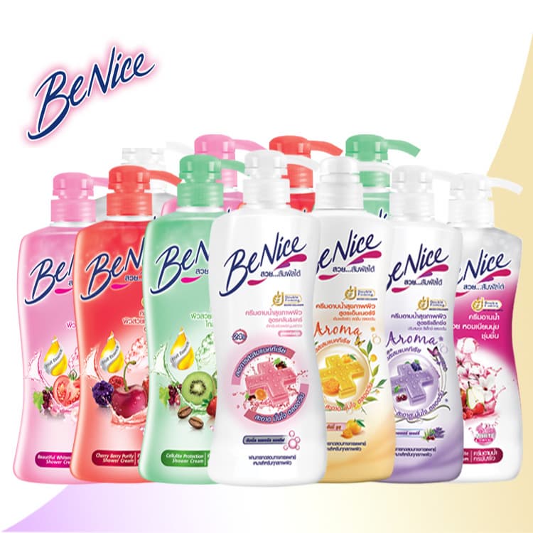 BeNice body shower cream body wash 90ml, 180ml, 450ml