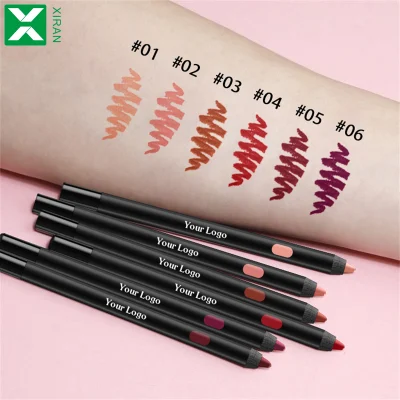 Cosmetic Lip Liner Black Matte Waterproof Lip Liner Pencil Private Label Vendor