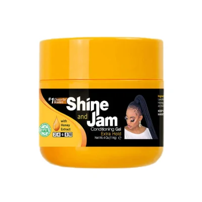 Custom Logo Best Extra Super Strong Extreme Hold Glitter Shine Jam Braid Gel