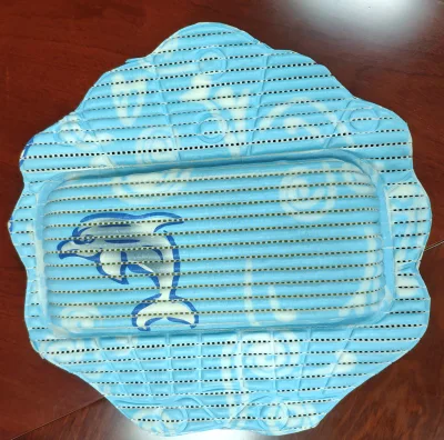 Factroy Wholesale Soft PVC Foam Bathtub Headrest with Cups 3D Bath Pillow
