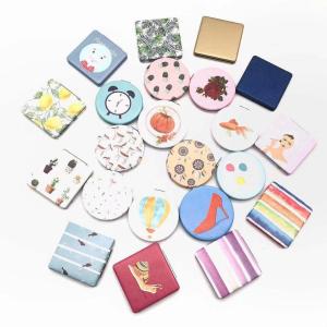 Fashion Design  Pu Leather Pocket compact Mirror