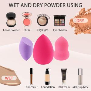 Free sample Latex free makeup blender foundation sponge facial powder puff blender beauty cosmetics makeup sponge